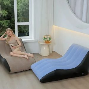 Sofa na naduvavanje plava i siva