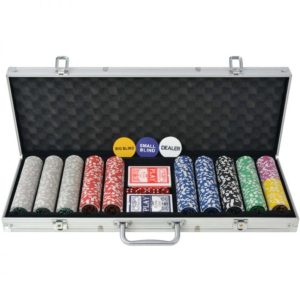 Cipovi za poker 500 kom dva spila karata i kofer