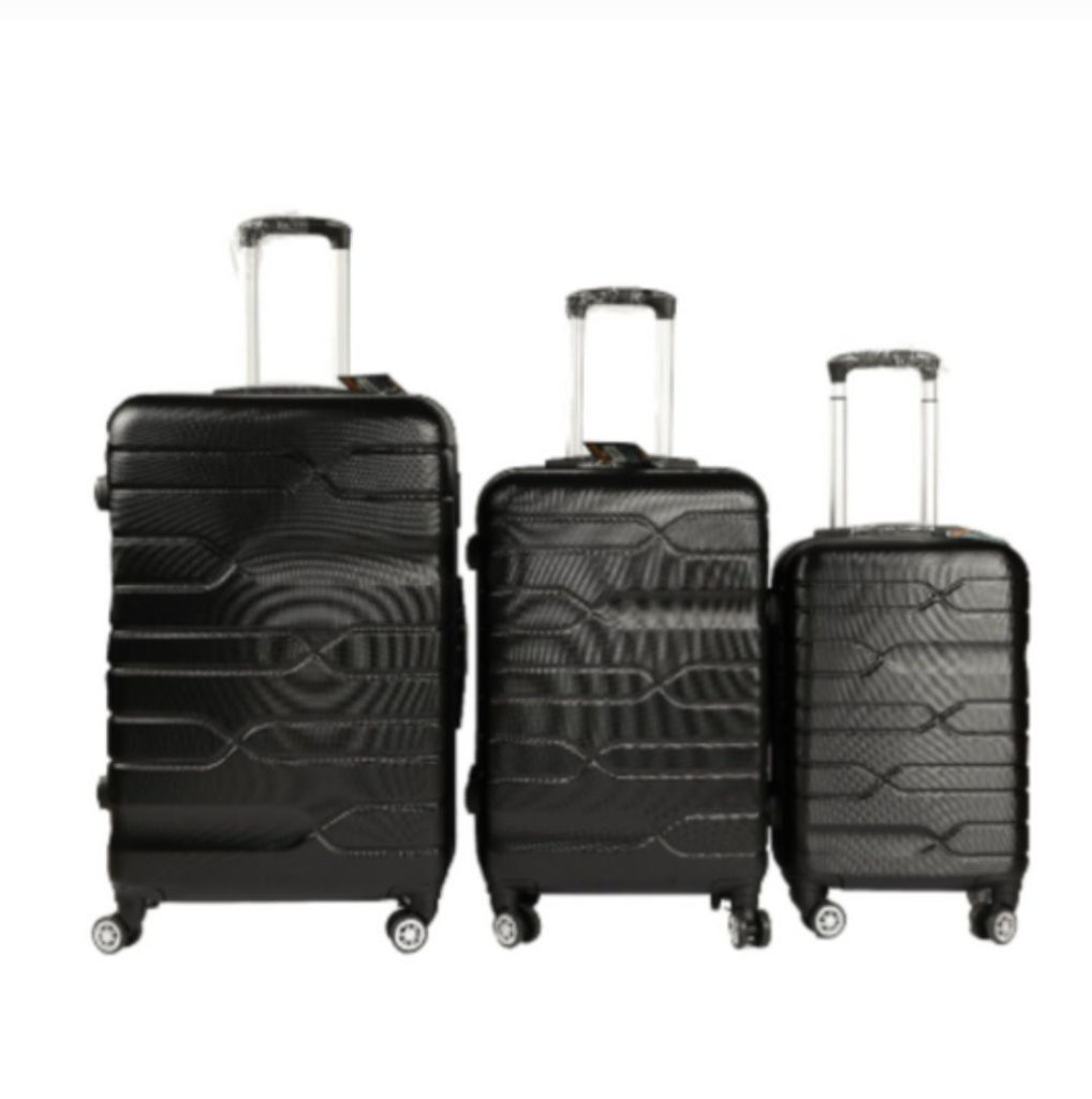 Koferi za putovanje 3u1 set crni