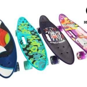 Penibord skejtbord sa svetlecim tockovima 60cm