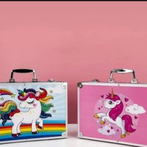 Kofer bojice set aluminijumski kofer plavi i roze