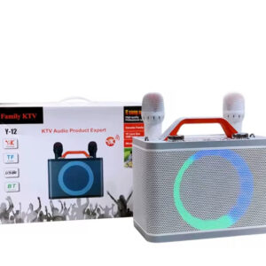 Bluetooth karaoke masina dual Y-12 sa 2 mikrofona