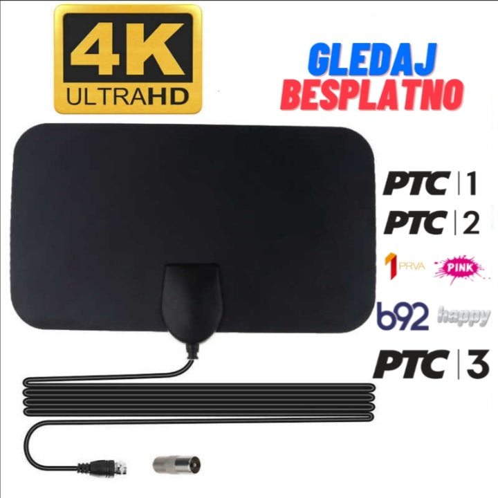 Digitalna sobna antena HD 4K zidna