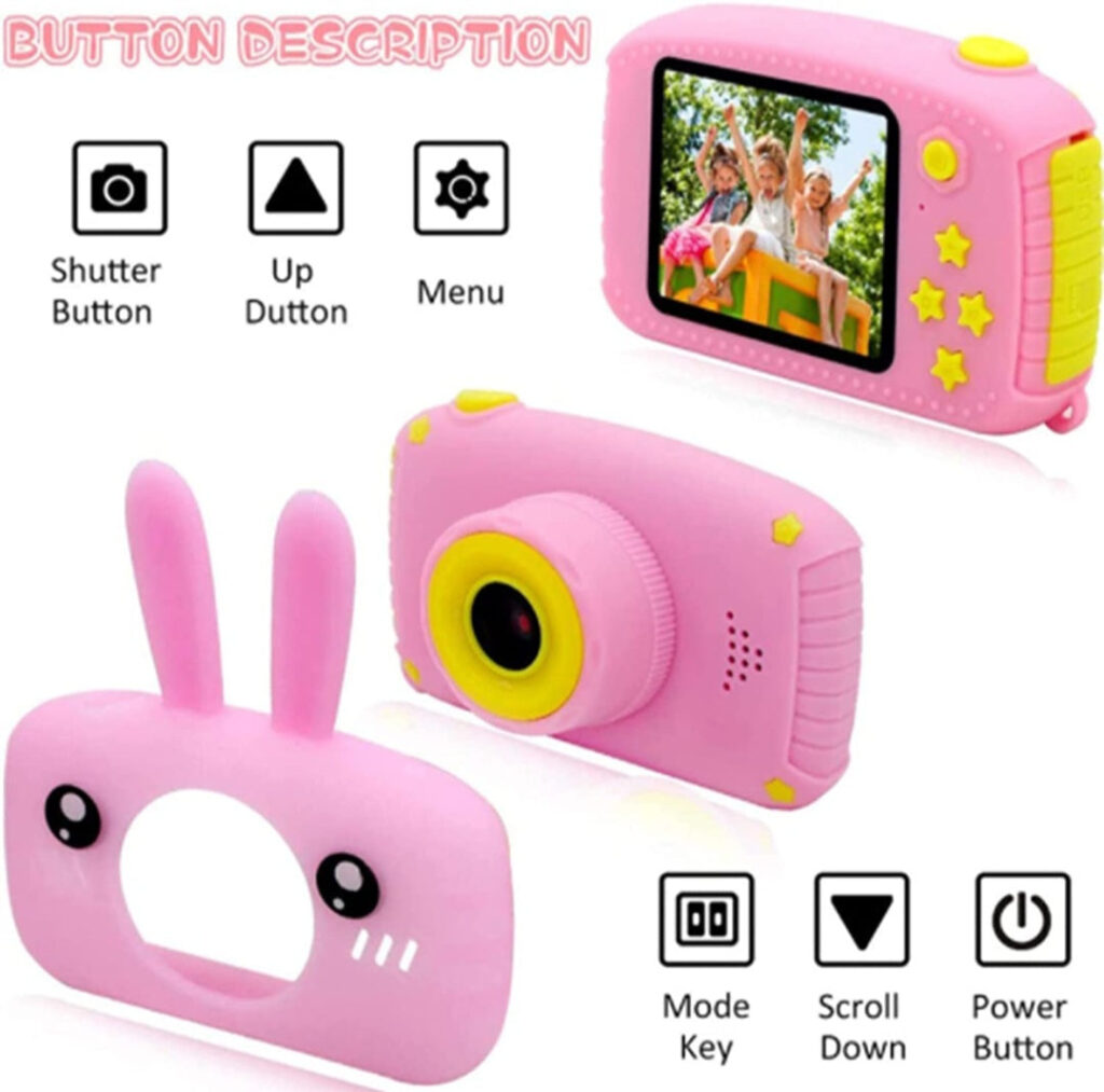 Digitalni fotoaparat deciji sa kamerom 2,4 roze zeka
