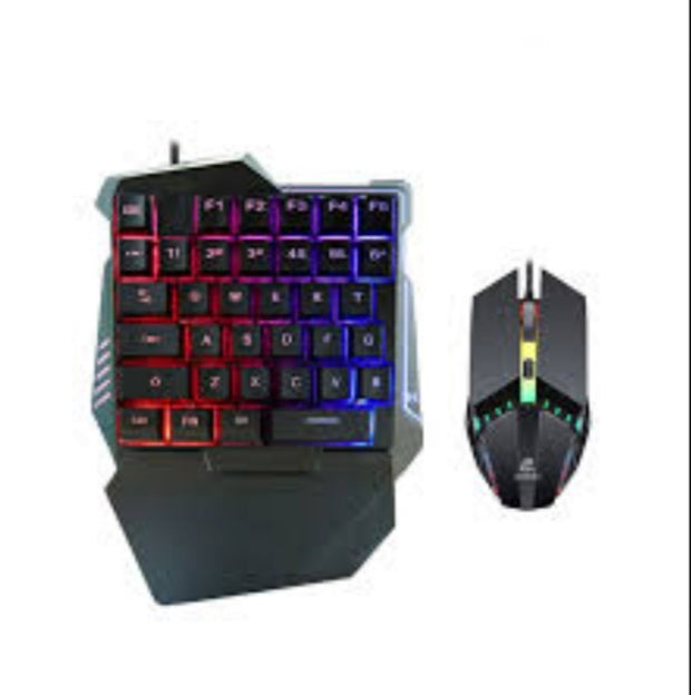 Mini tastatura sa misom 2u1 gejmerska jednorucna JK-913
