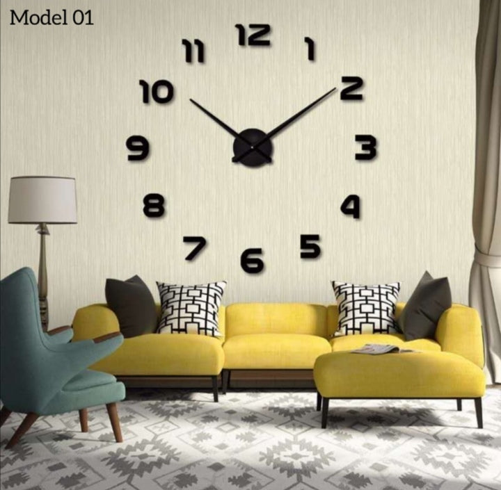 Zidni sat DIY CLOCK -samolepljivi sat