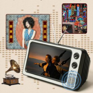 3D TV Lupa za uvelicavanje telefona -retro tv izgled
