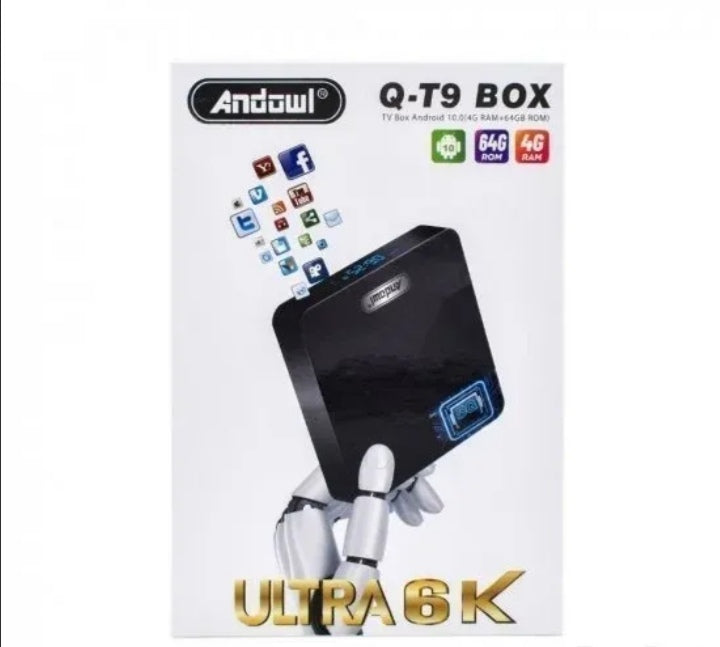 Android smart tv box Q-T9 4GB ram+ 64GB rom