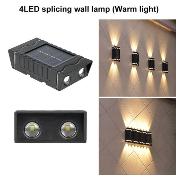 Solarne lampe dekorativne zidne set 4kom