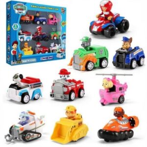 Devet patrolnih sapa sa auticima patrolne sape set