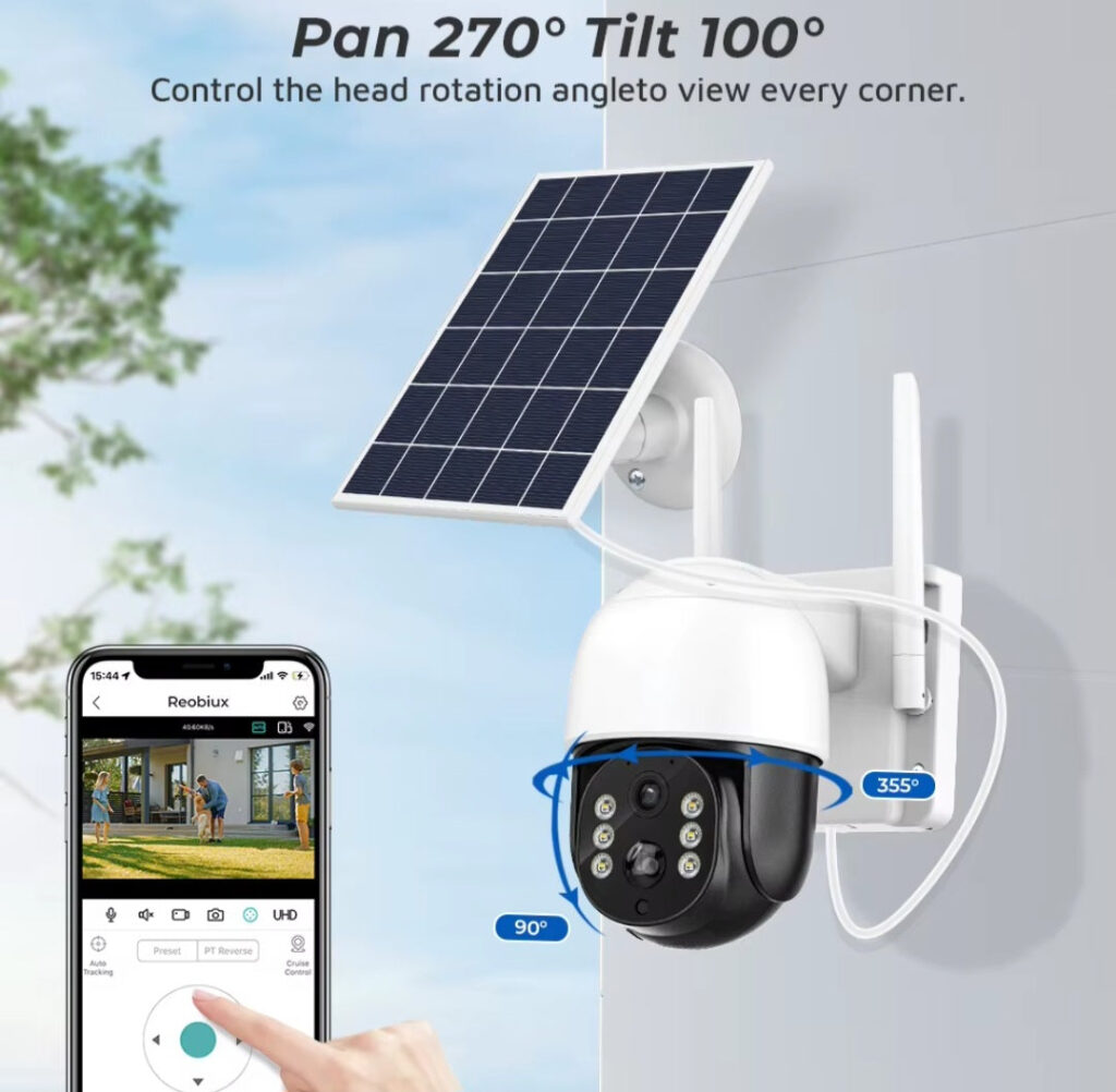 Solarna kamera 4G -PTZ kamera video nadzor