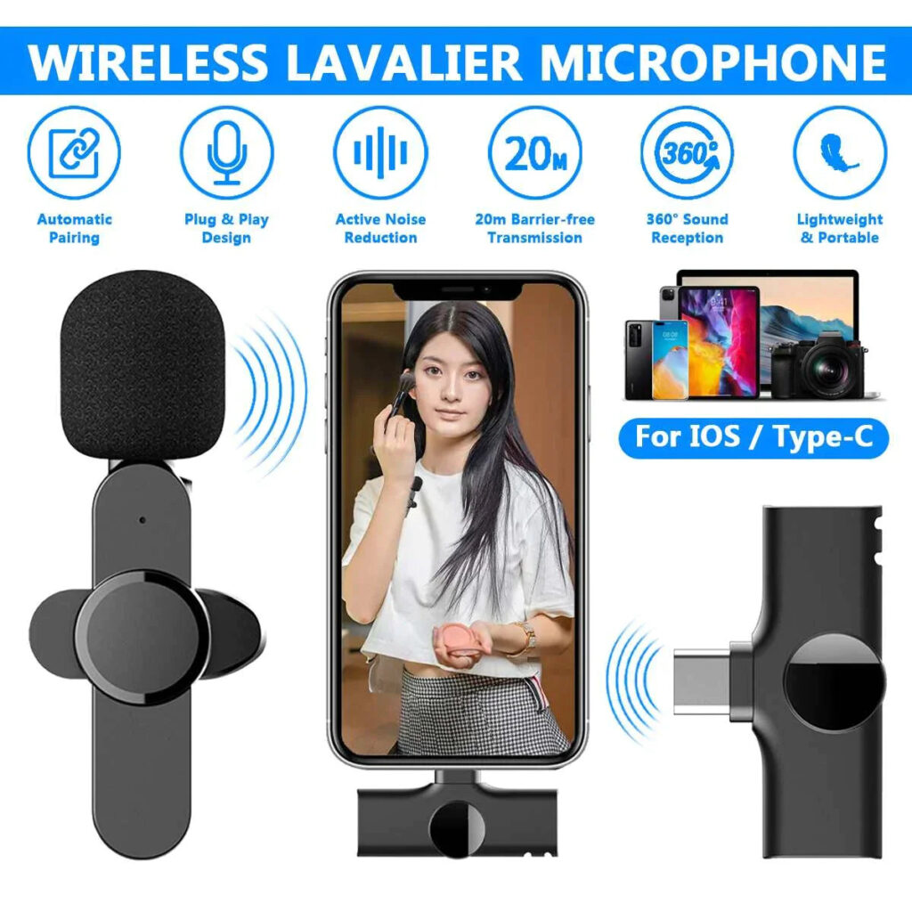 Bezicni mini mikrofon za telefon Android i IOS K9