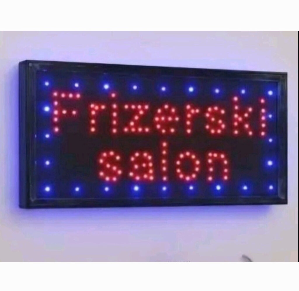 Svetleca led reklama Frizerski salon