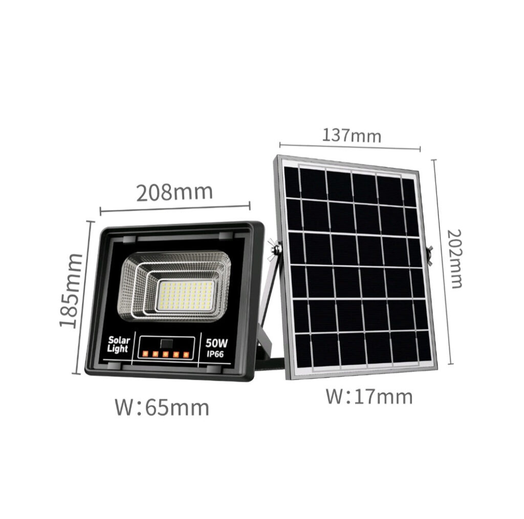 Solarni led reflektor sa panelom 50w