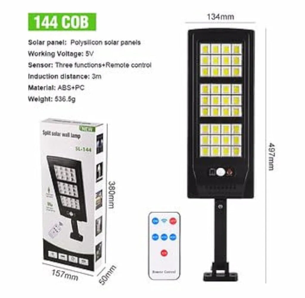 Solarni reflektor led sa daljinskim upravljacem SL-144
