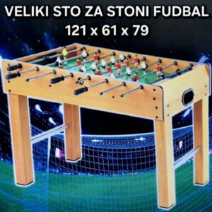 Stoni fudbal veliki 121 x 61 x 79cm drveni