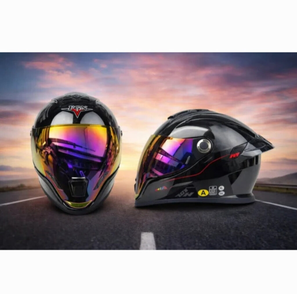 Kaciga za motor FGN sa reflektujucim vizirom