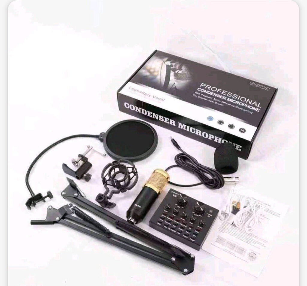 Studijski kondezatorski mikrofon BM800 sa miksetom V8