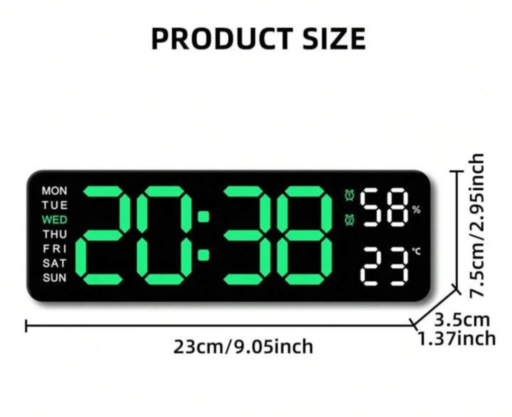 Digitalni zidni i stoni sat led