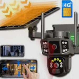 Solarna PTZ kamera sa 4 sociva ip kamera smart sa alarmom