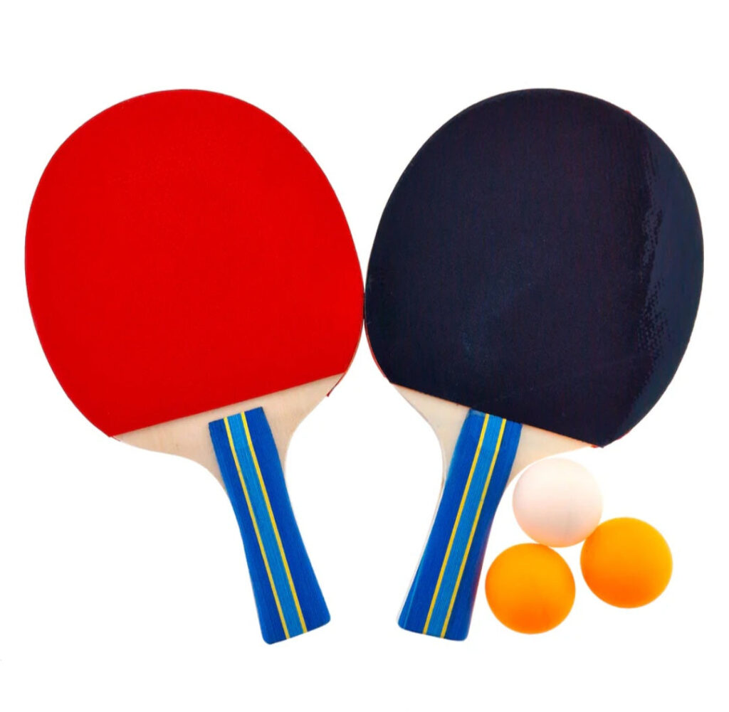 Reketi za stoni tenis sa 3 loptice
