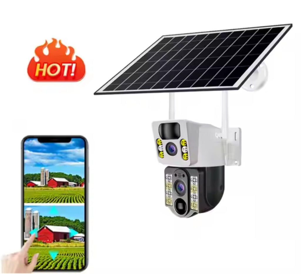 4G SIM dupla Solarna kamera rotirajuca sa dva sociva IP 8MPX