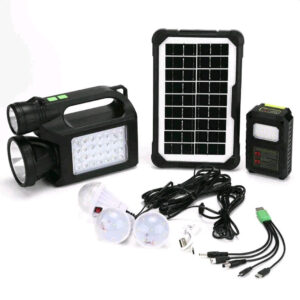 Solarni sistem sa 3 sijalice lampa i punjač GD-C10