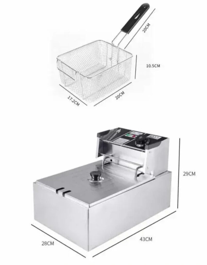 Friteza na ulje 6L elektricna 2500w