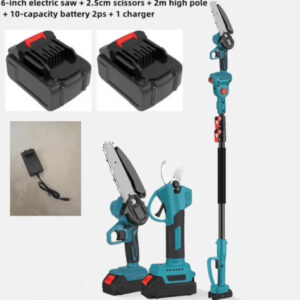 Makita aku set testera + makaze 88v dve baterije sa teleskopom