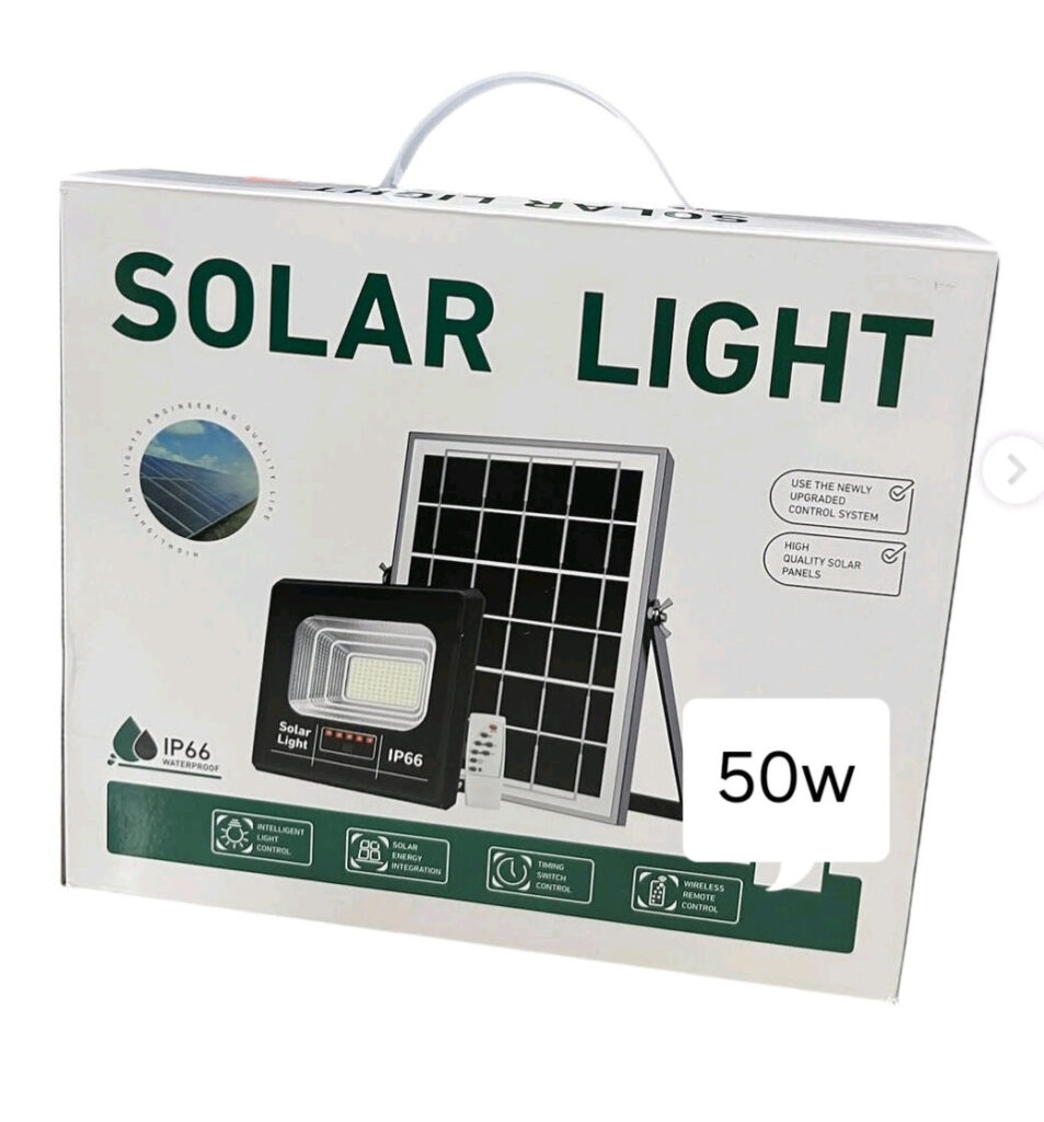 Solarni led reflektor sa panelom 50w + daljinski upravljac