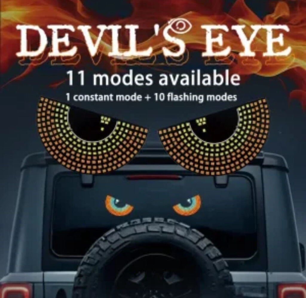 Dinamicko svetlo DEVIL EYES za vetrobransko staklo