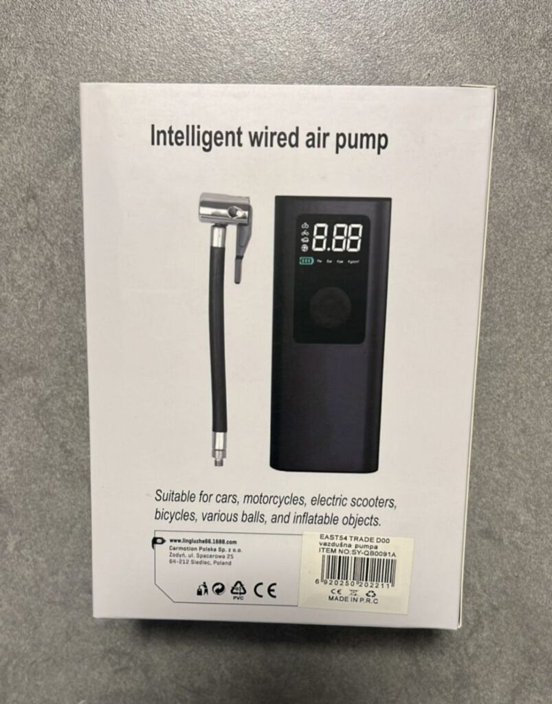 Pumpa mini kompresor za bicikl trotinet kvad auto digitalna 12v