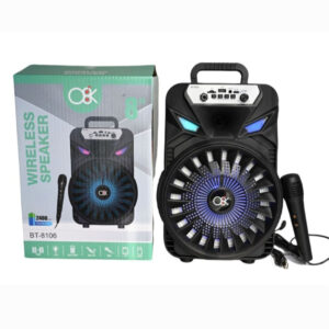 Bluetooth zvucnik karaoke 8 inca sa led svetlom BT-8106