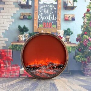 Dekorativni kamin led okrugli