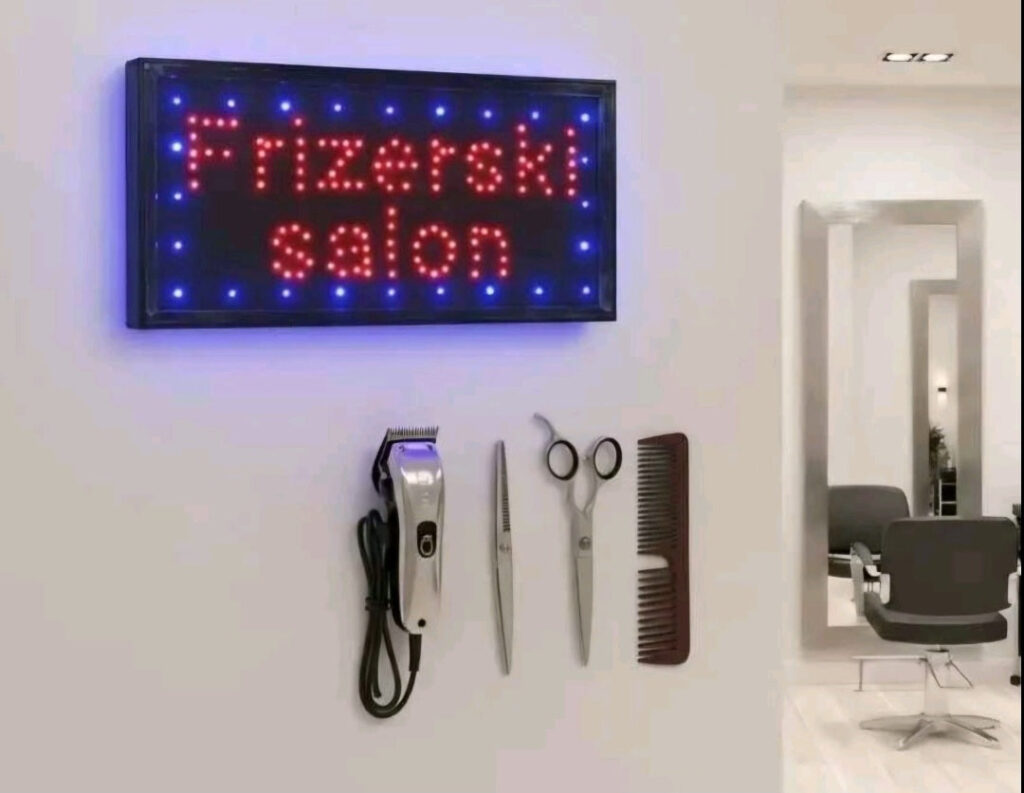 Svetleca led reklama Frizerski salon