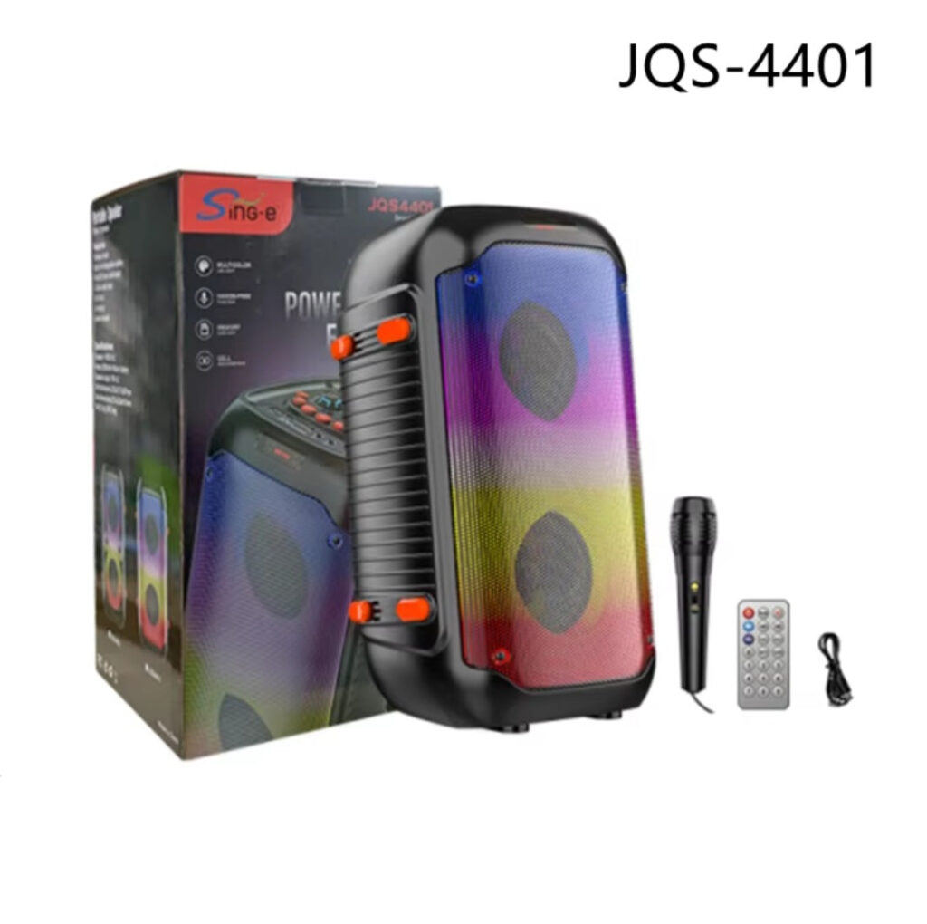 Bluetooth zvucnik dvostruki JQS-4401 -zvucnik 4 inca RGB
