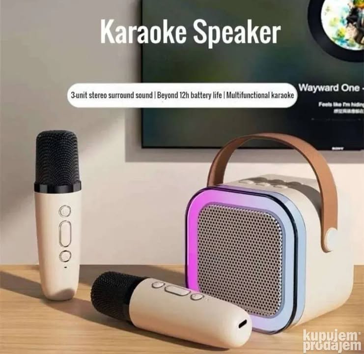 Bluetooth karaoke zvučnik sa bežičnim mikrofonom