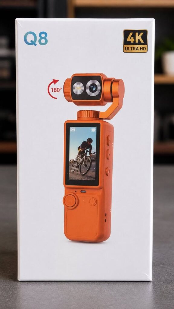 Q8 Pocket Camera 4K - džepna kamera sa stabilizacijom