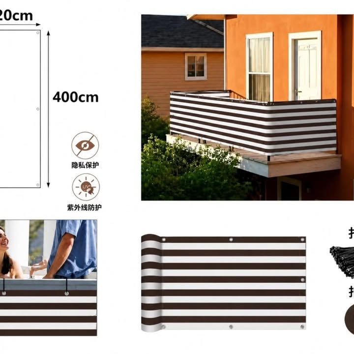 Tenda za privatnost za balkon i terasu - 120x400 cm