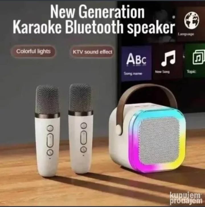 Bluetooth karaoke zvučnik sa bežičnim mikrofonom