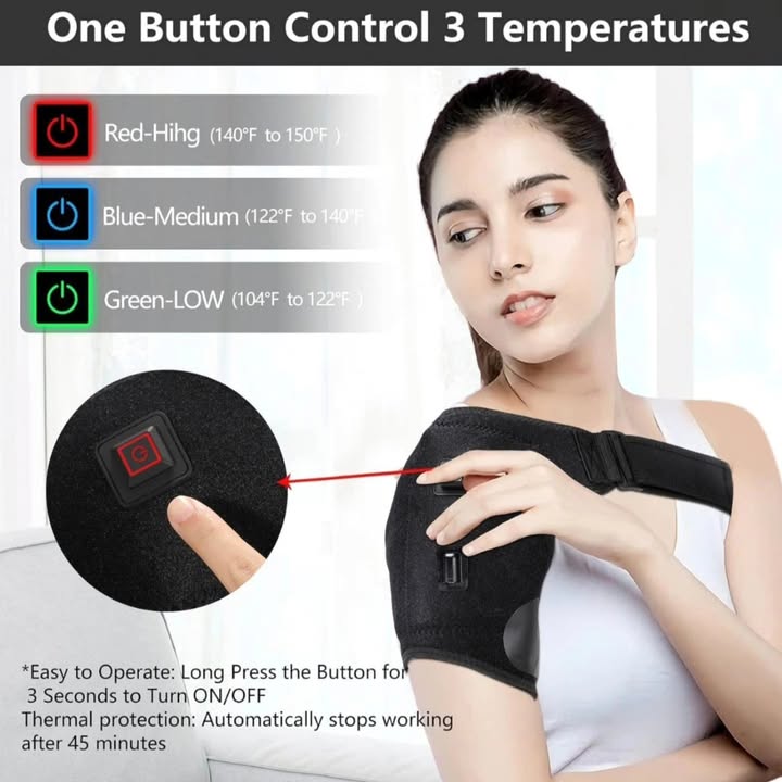 Grejač za rame - USB terapija toplotom (3 nivoa)