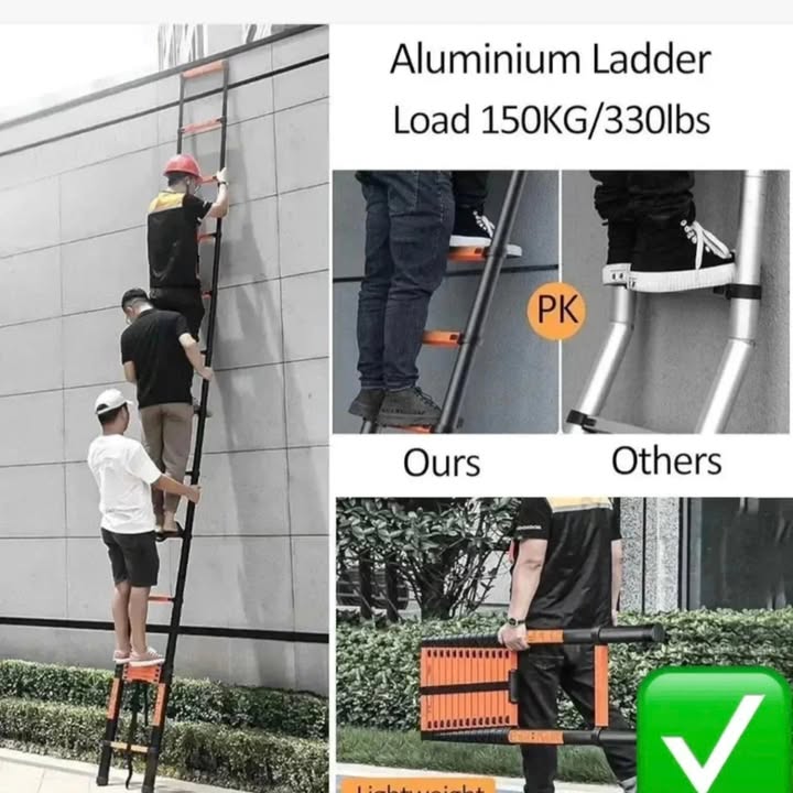 Teleskopske sklopive aluminijumske merdevine (do 150 kg)