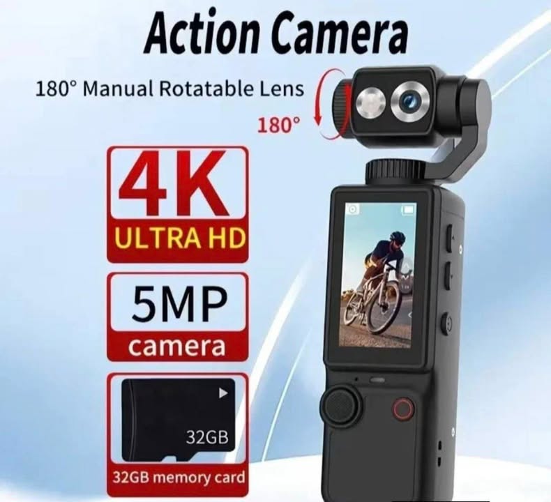 Q8 Pocket Camera 4K - džepna kamera sa stabilizacijom
